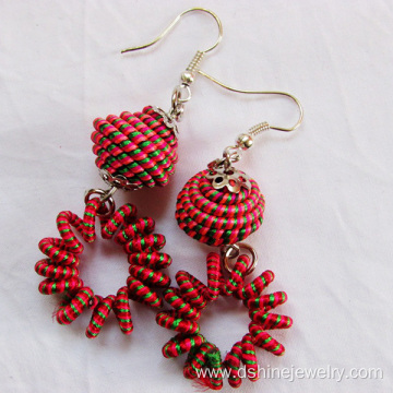 Customized Handmade Woven Aestheticism Women Thread Earrings